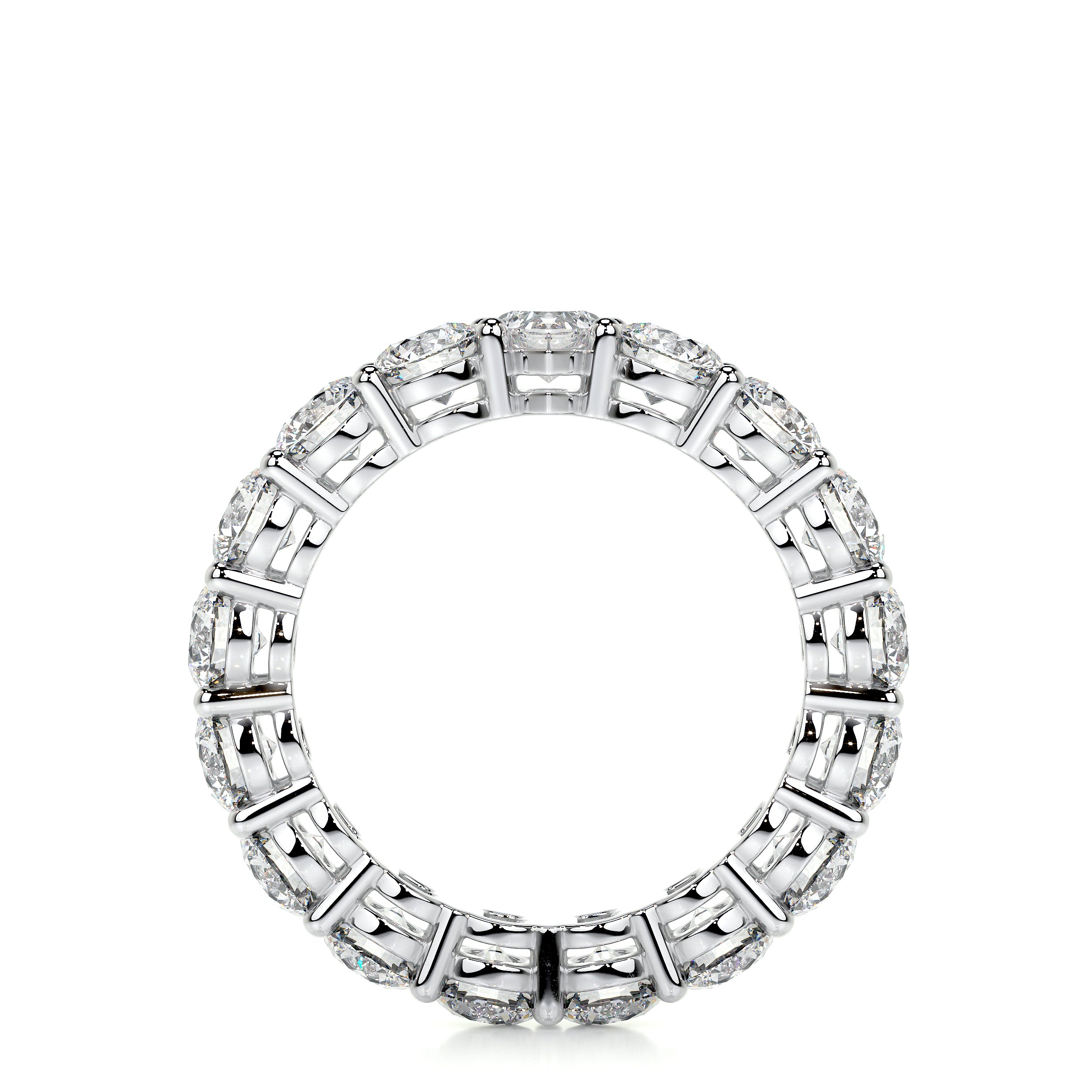 Anne Lab Grown Diamond Wedding Ring   (4 Carat) -18K White Gold