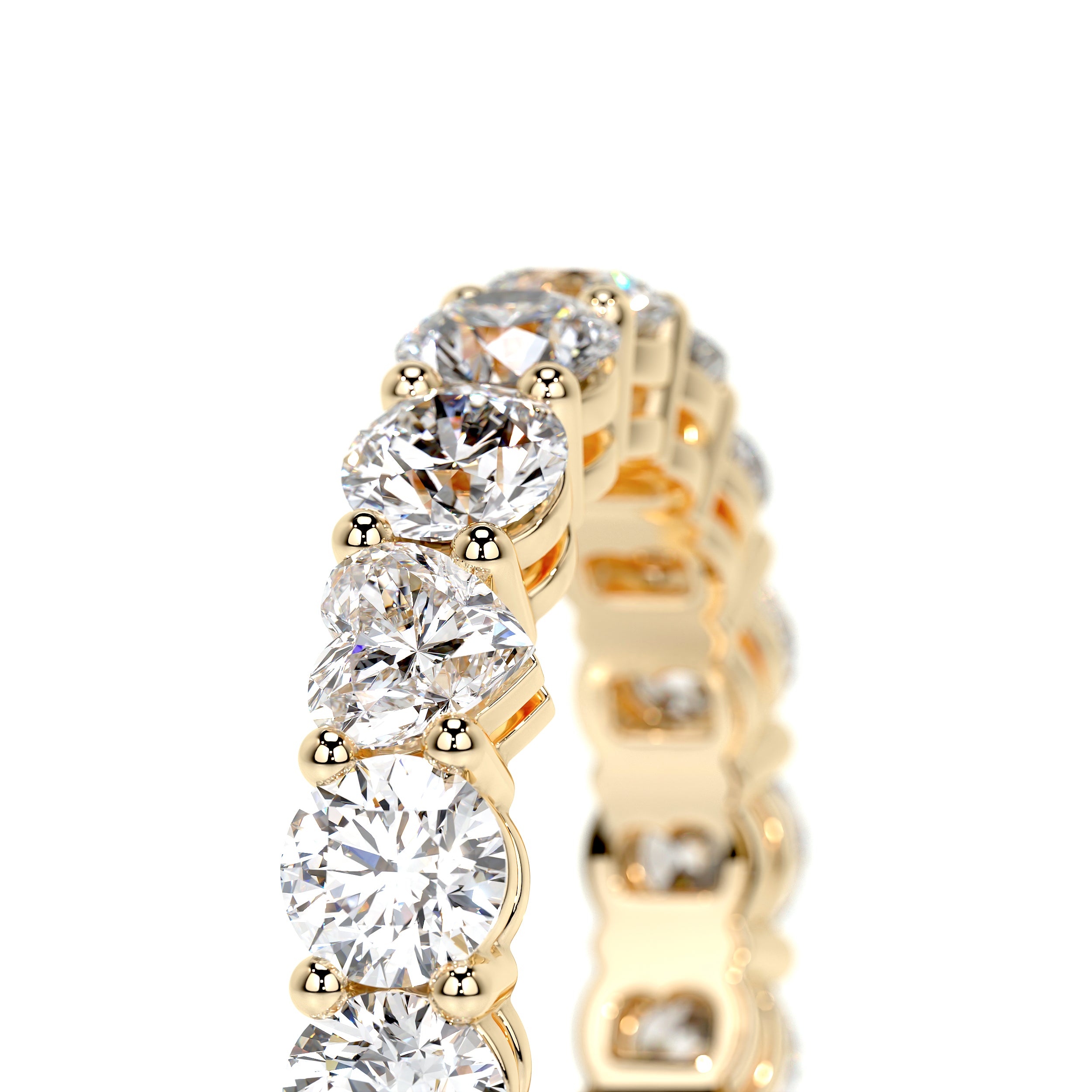 Anne Lab Grown Diamond Wedding Ring   (4 Carat) -18K Yellow Gold