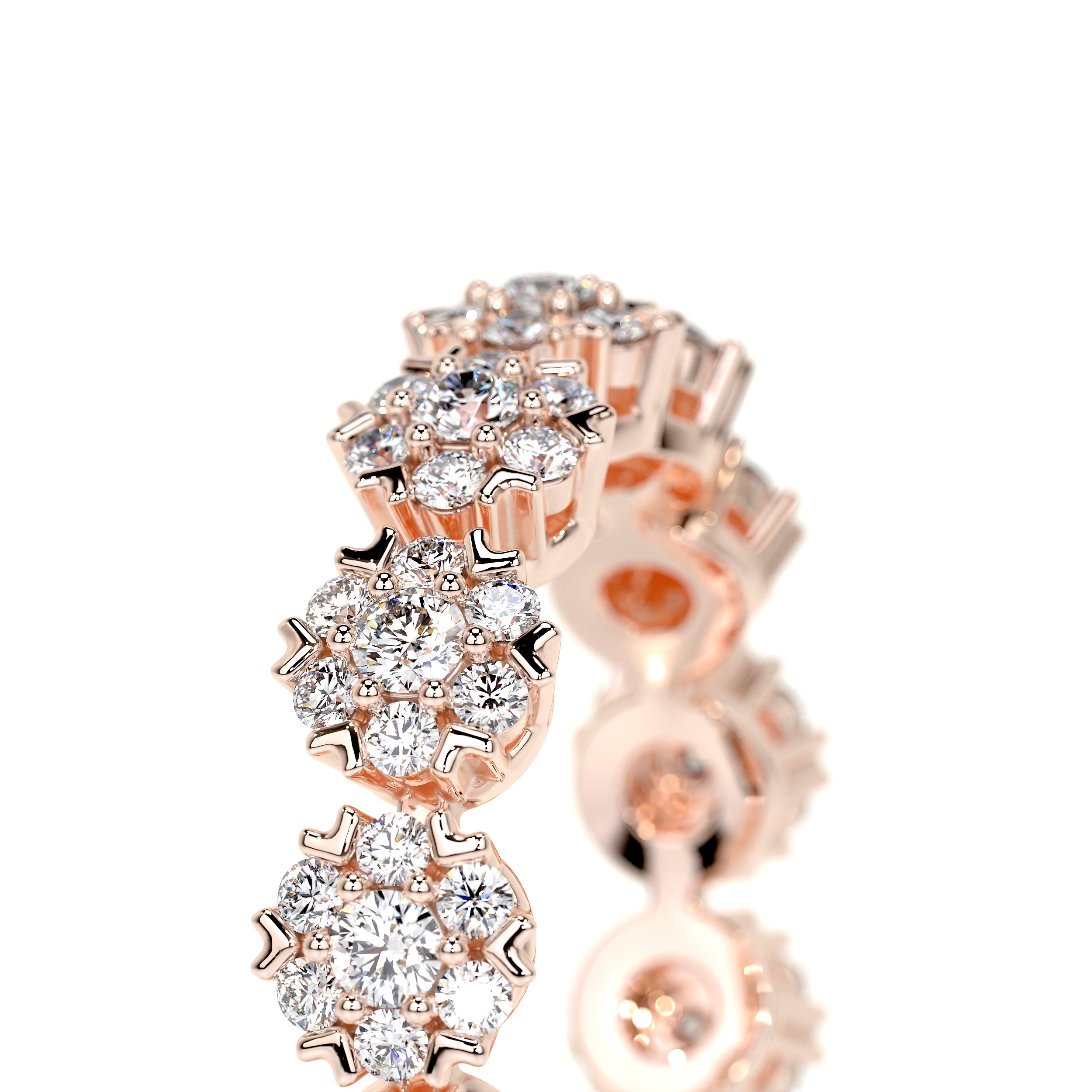 Holly Lab Grown Diamond Wedding Ring   (1 Carat) -14K Rose Gold