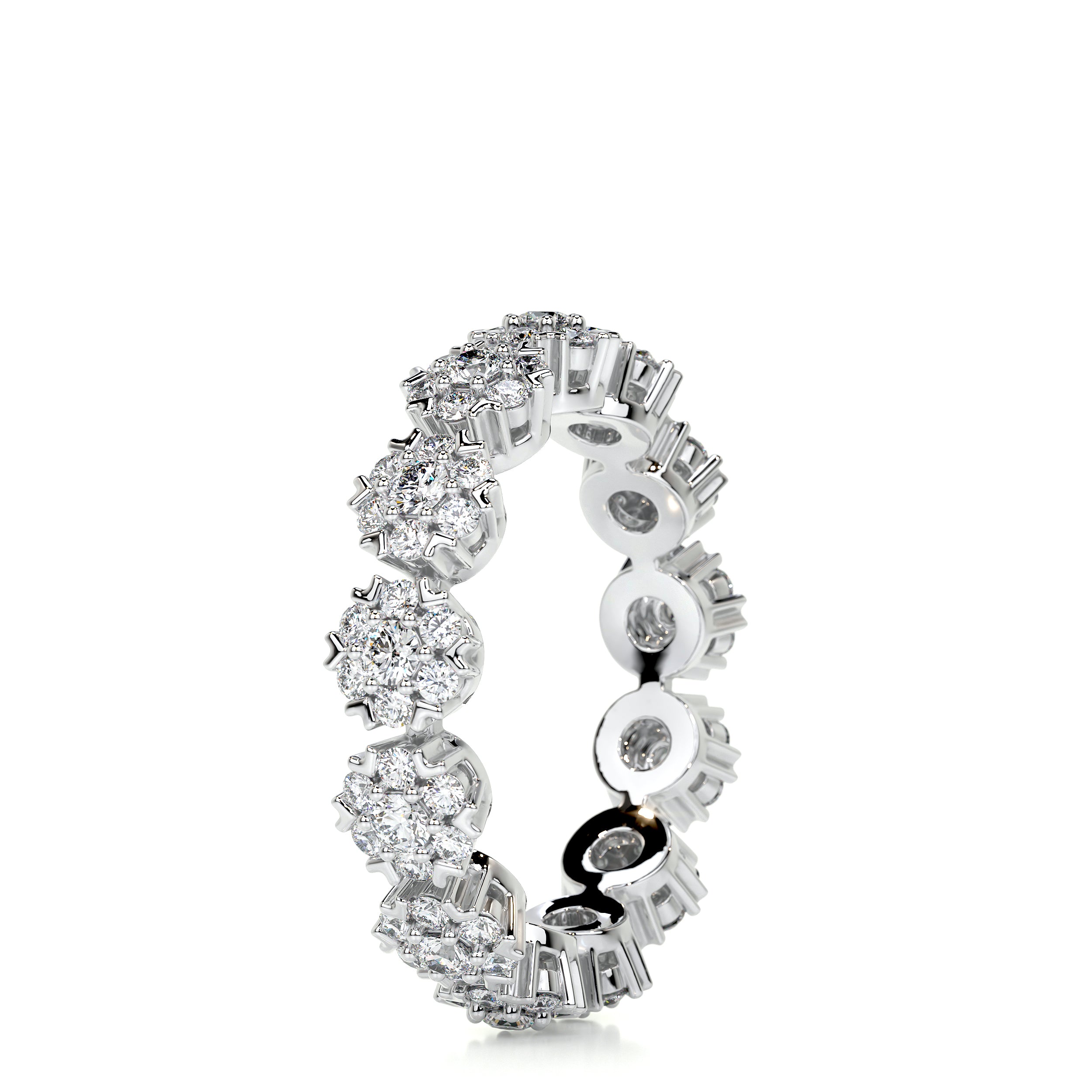 Holly Diamond Wedding Ring   (1 Carat) -18K White Gold