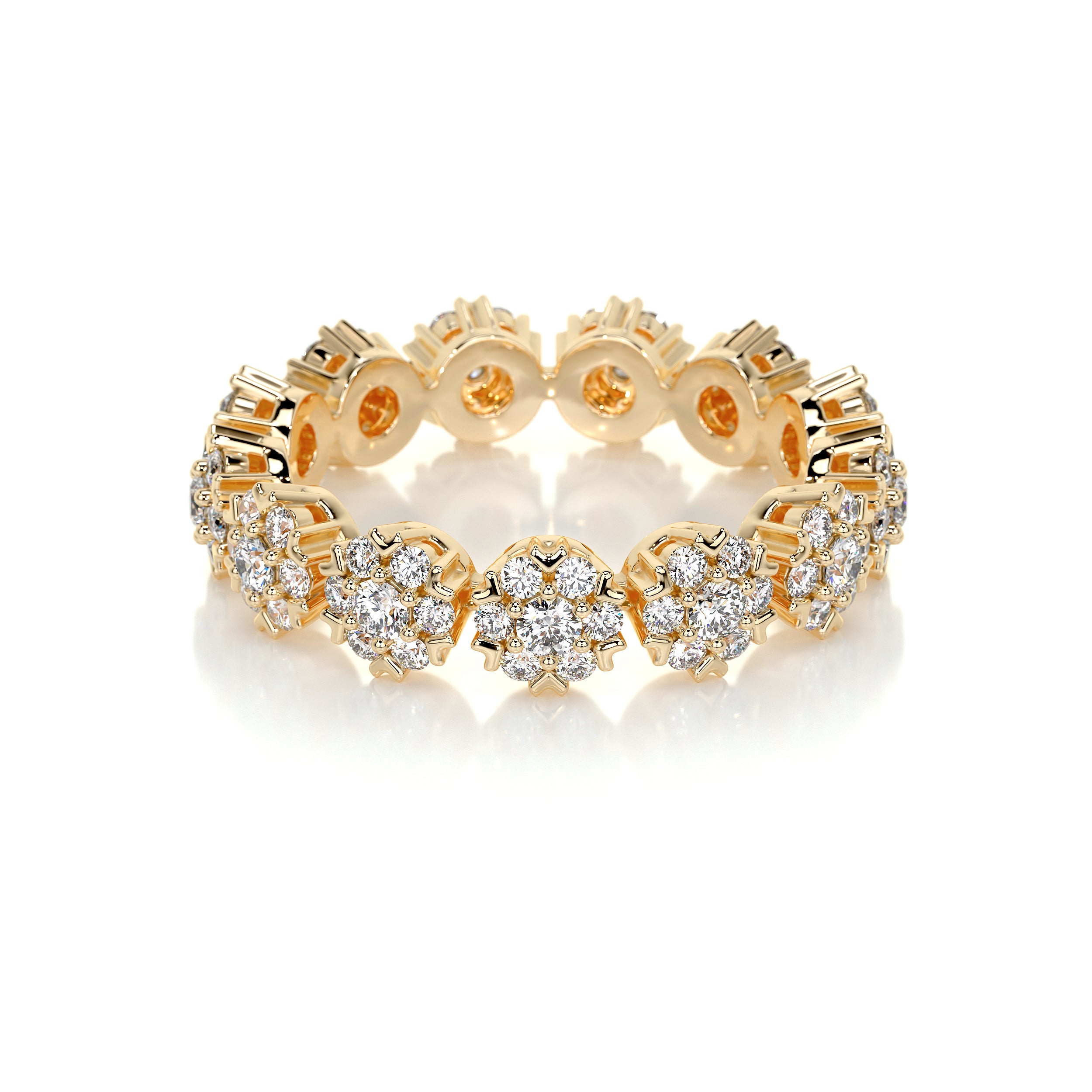 Holly Lab Grown Diamond Wedding Ring   (1 Carat) -18K Yellow Gold