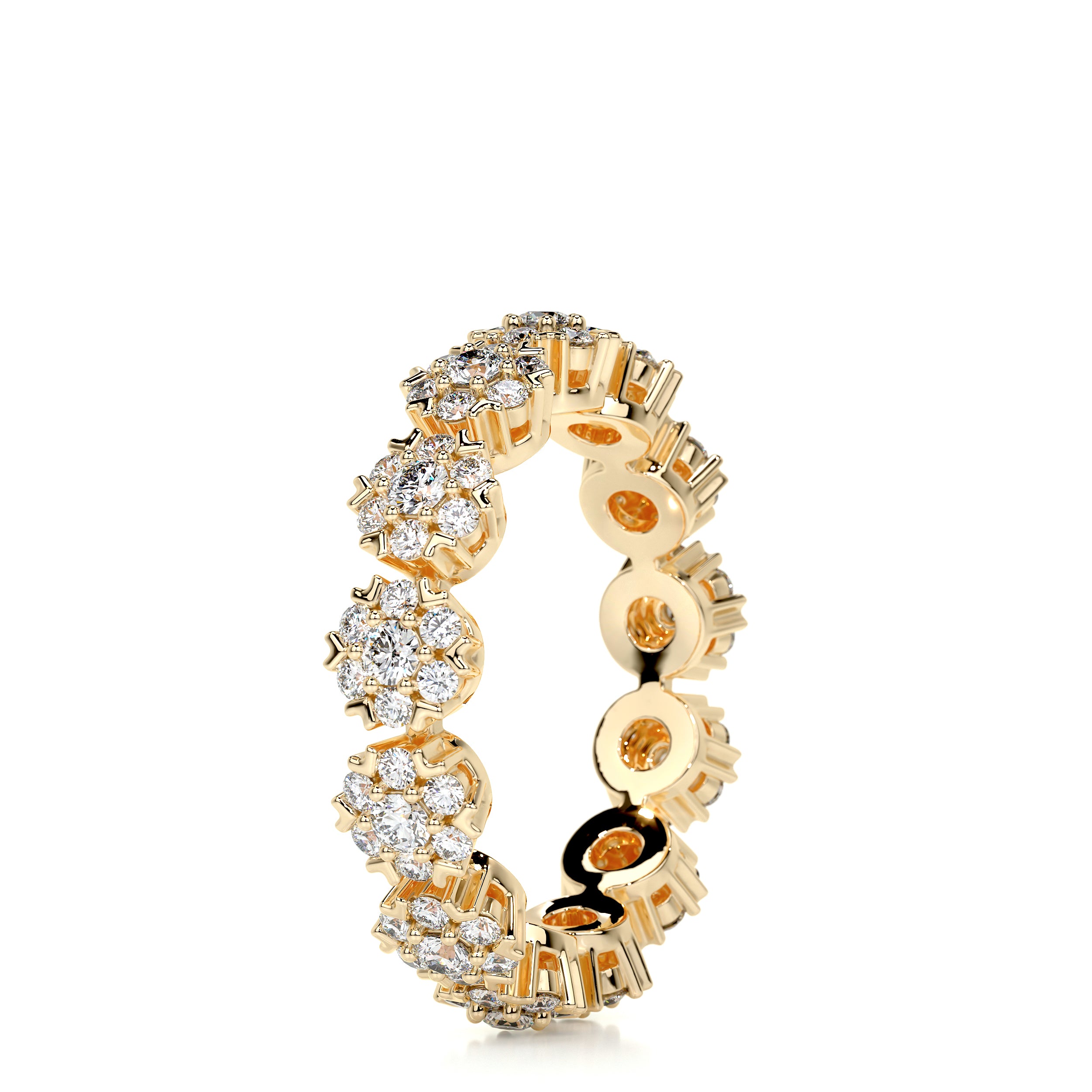 Holly Diamond Wedding Ring   (1 Carat) -18K Yellow Gold