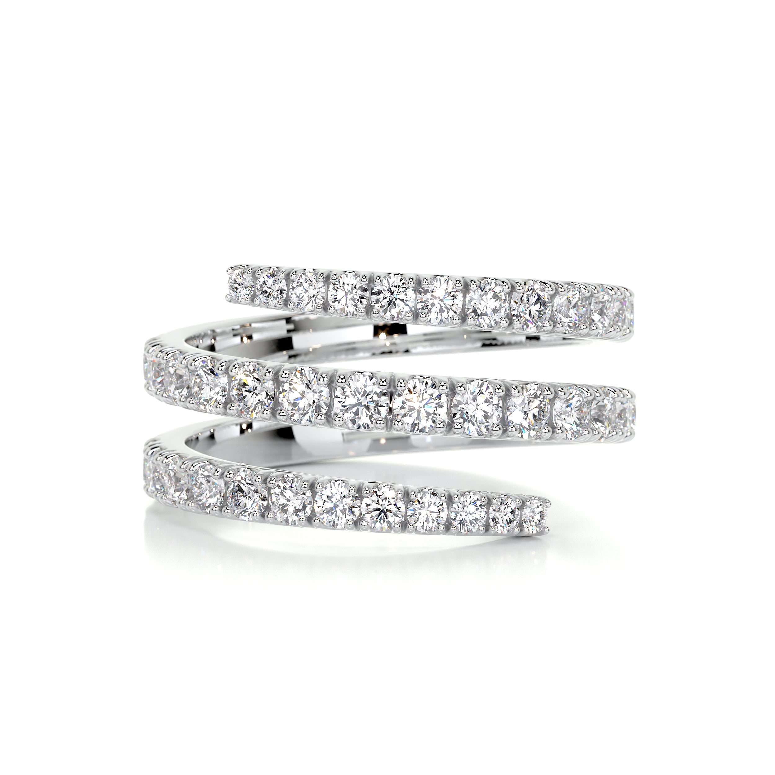 Carrie Diamond Wedding Ring   (1 Carat) -18K White Gold