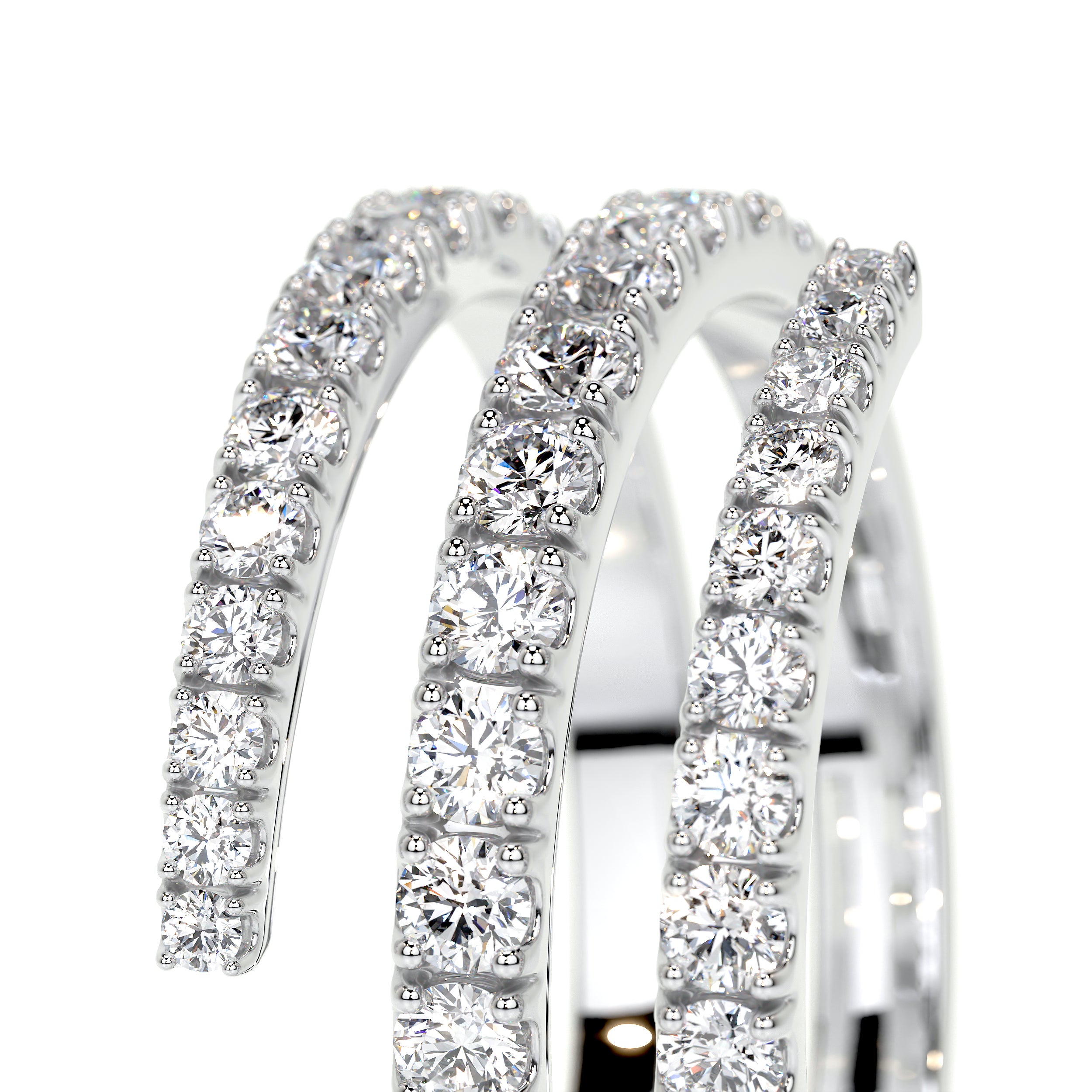 Carrie Lab Grown Diamond Wedding Ring   (1 Carat) -18K White Gold