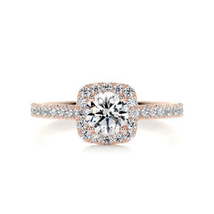 Claudia Diamond Engagement Ring -14K Rose Gold