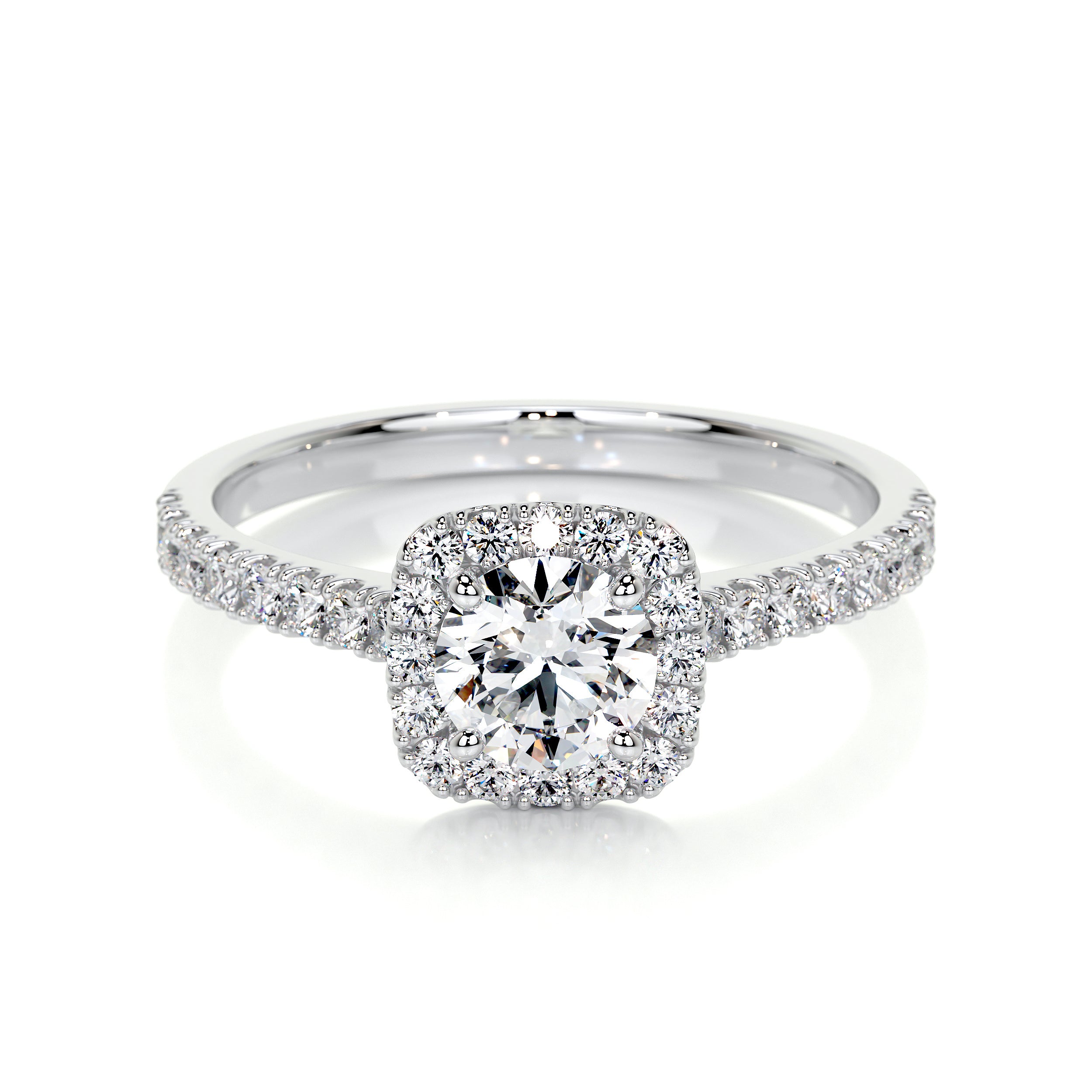1 Carat Round Brilliant Cut Diamond Engagement Ring