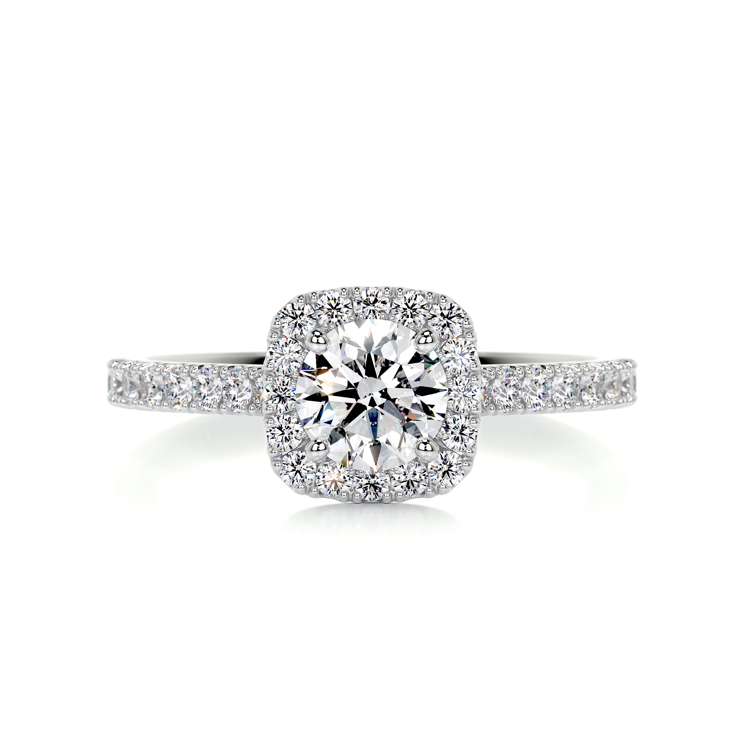 Claudia Diamond Engagement Ring   (0.70 Carat) -14K White Gold
