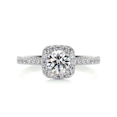 Claudia Diamond Engagement Ring -18K White Gold