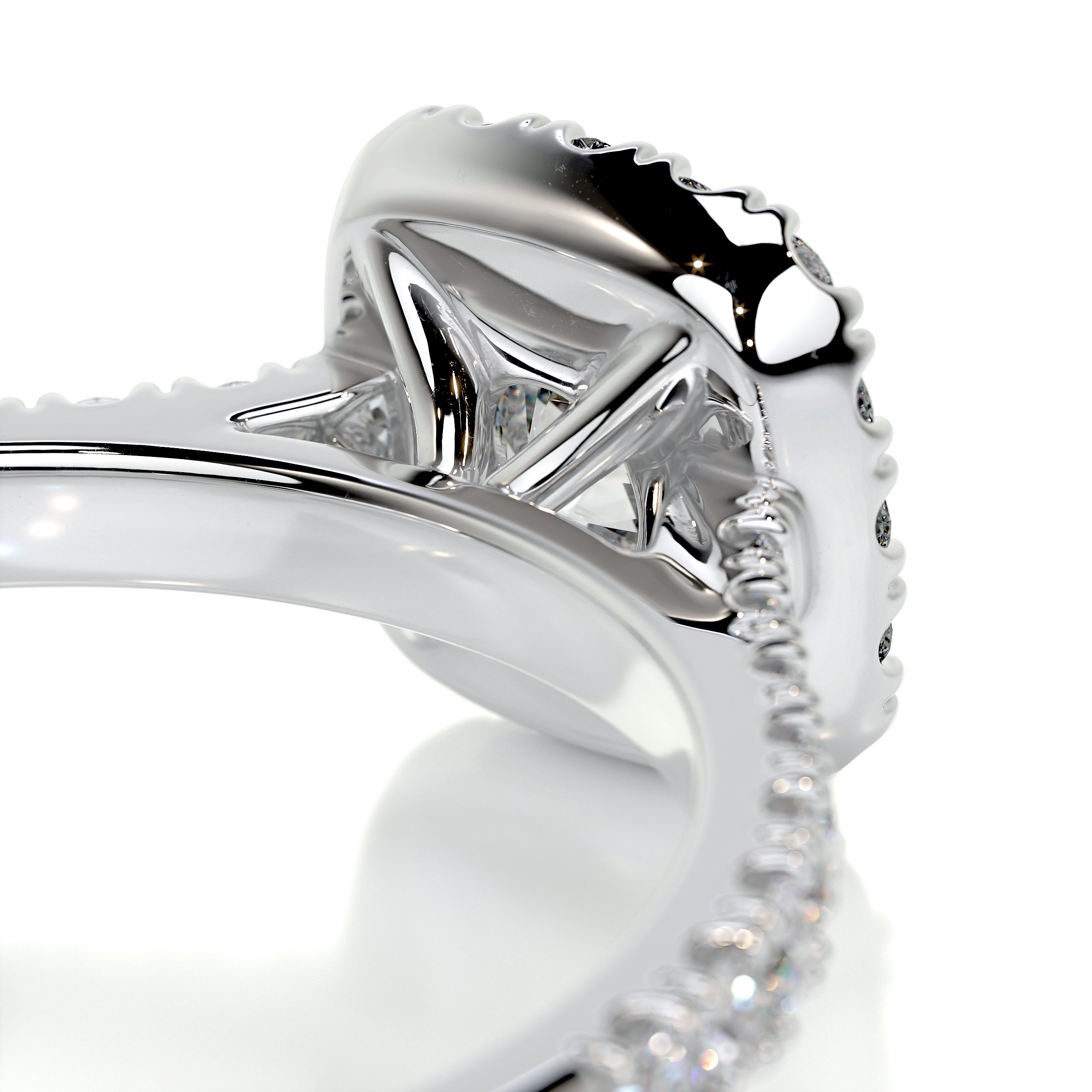 Claudia Diamond Engagement Ring -18K White Gold