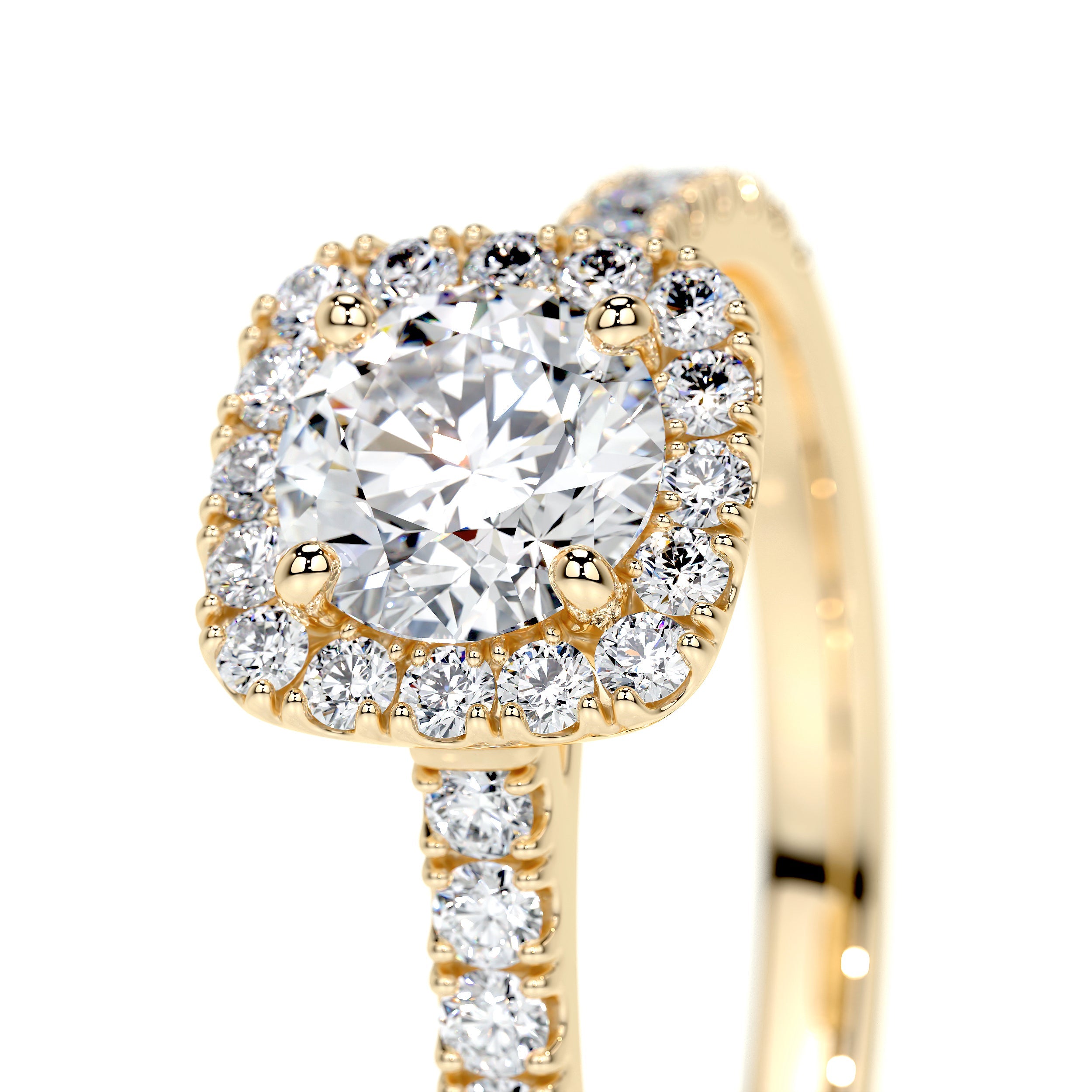 Claudia Lab Grown Diamond Ring   (0.70 Carat) -18K Yellow Gold