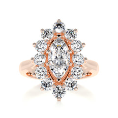 Yali Diamond Engagement Ring -14K Rose Gold