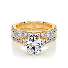 Destiny Lab Grown Diamond Bridal Set -18K Yellow Gold