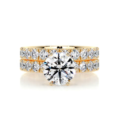 Destiny Diamond Bridal Set -18K Yellow Gold