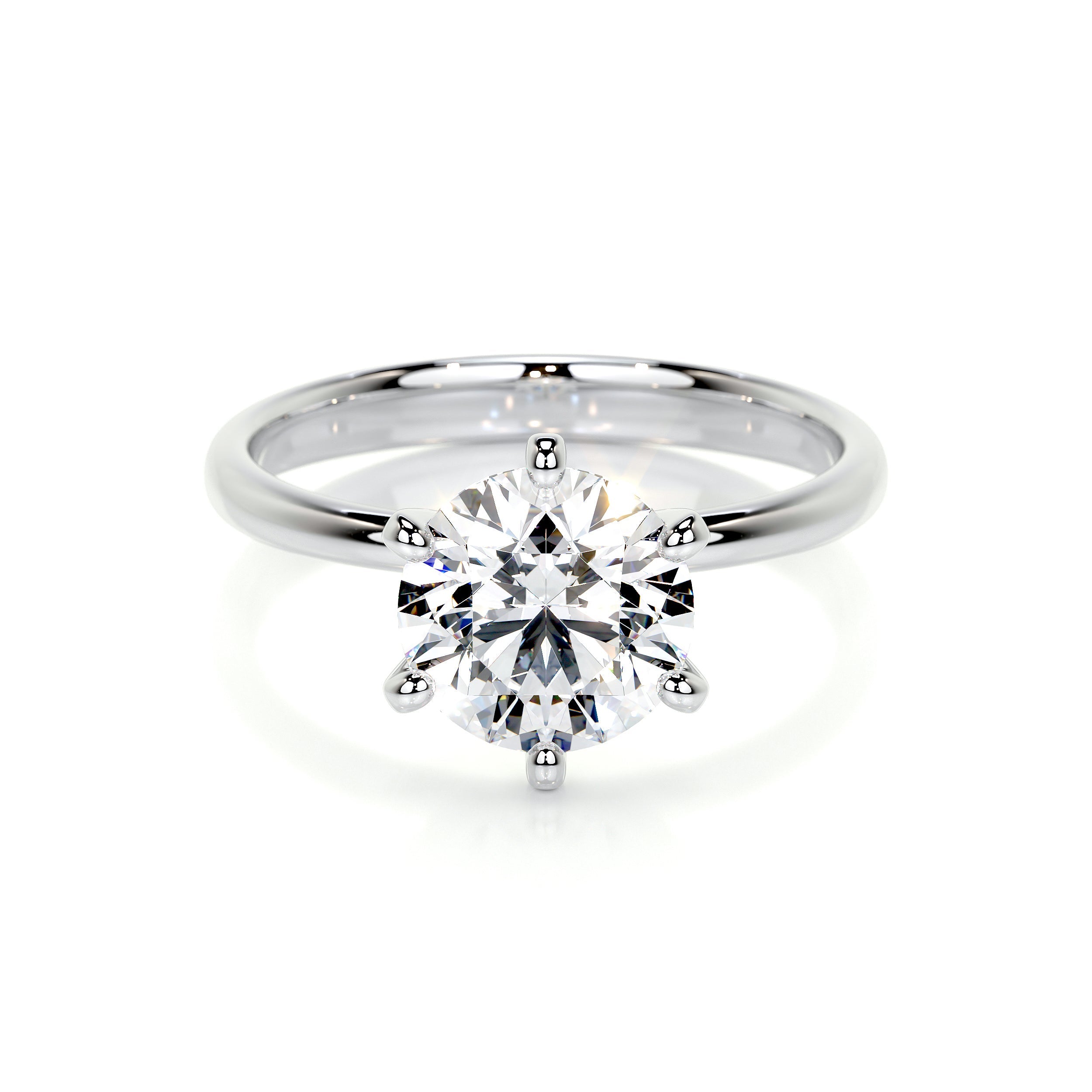 Samantha Lab Grown Diamond Ring   (2 Carat) -14K White Gold