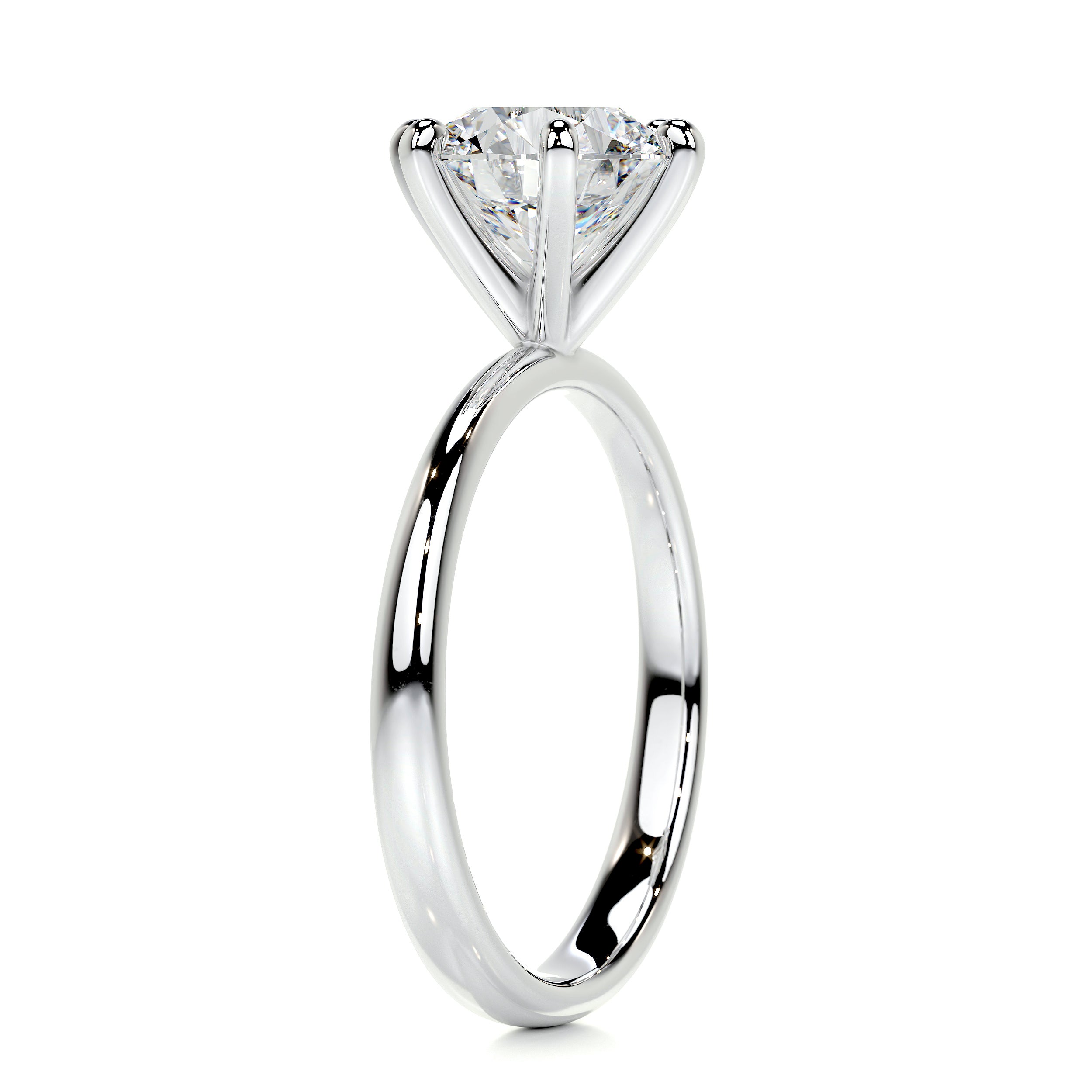 Samantha Diamond Engagement Ring   (2 Carat) -18K White Gold
