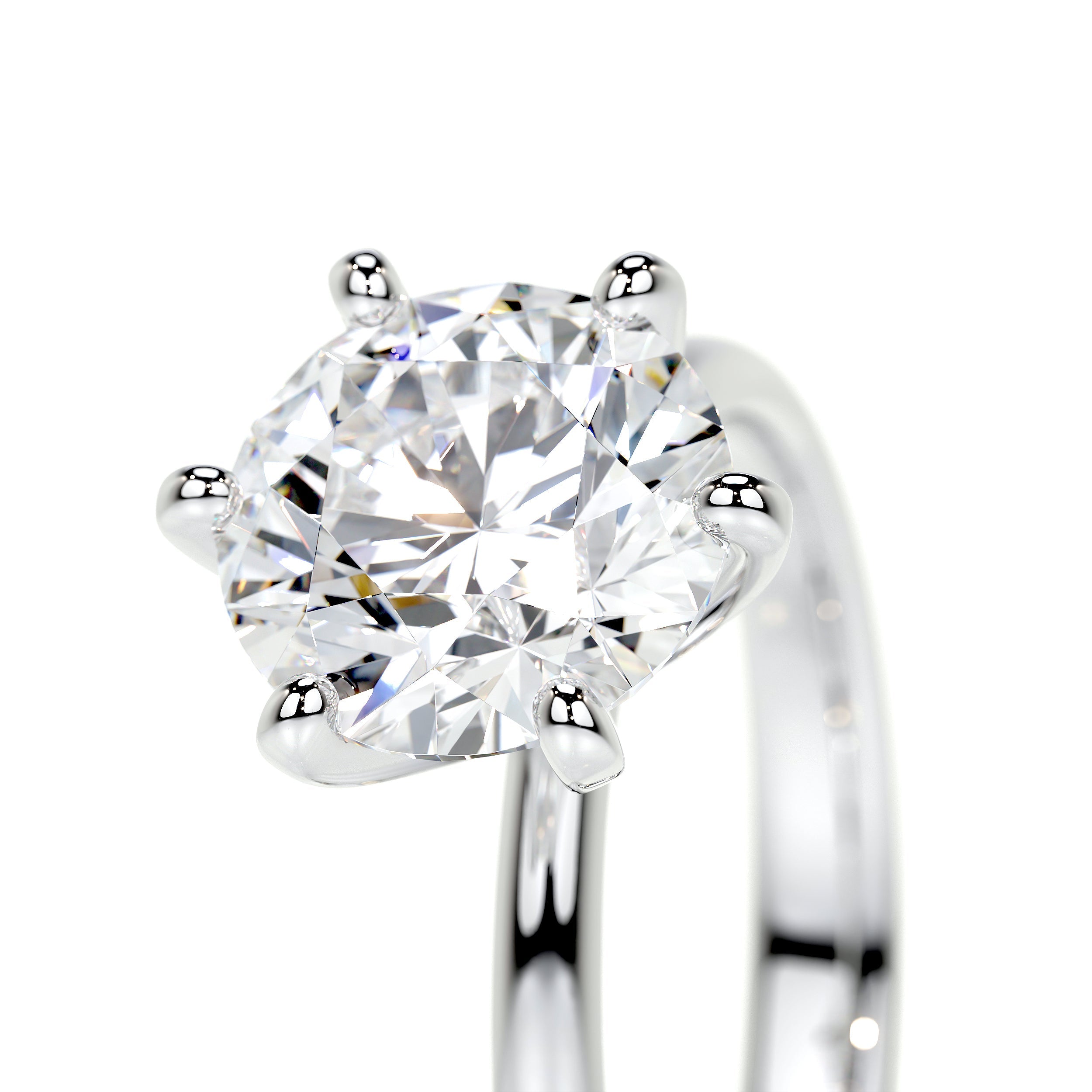 Samantha Lab Grown Diamond Ring   (2 Carat) -18K White Gold