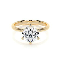 Samantha Lab Grown Diamond Ring -18K Yellow Gold