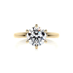 Samantha Diamond Engagement Ring -18K Yellow Gold