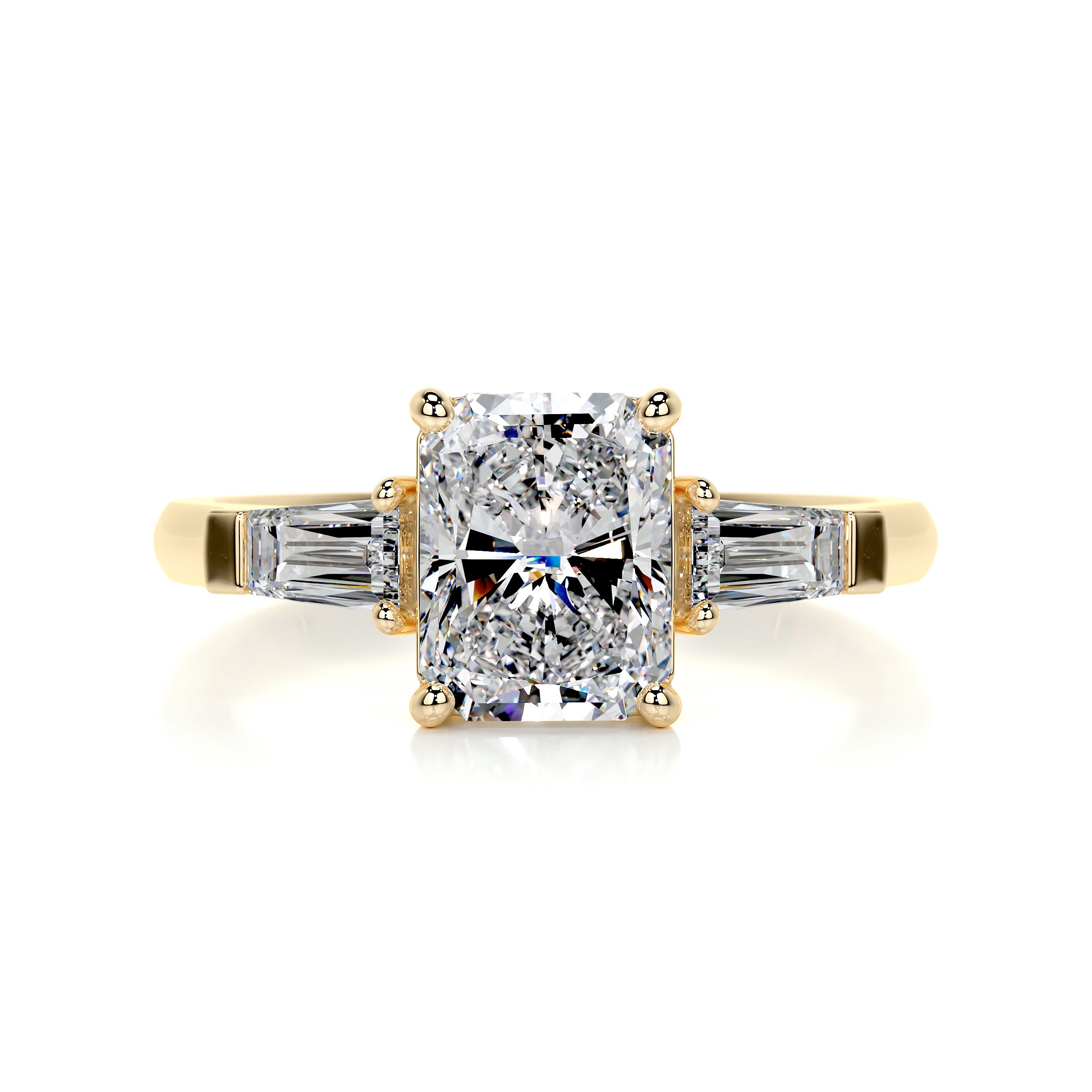 Skylar Diamond Engagement Ring   (1.8 Carat) -18K Yellow Gold