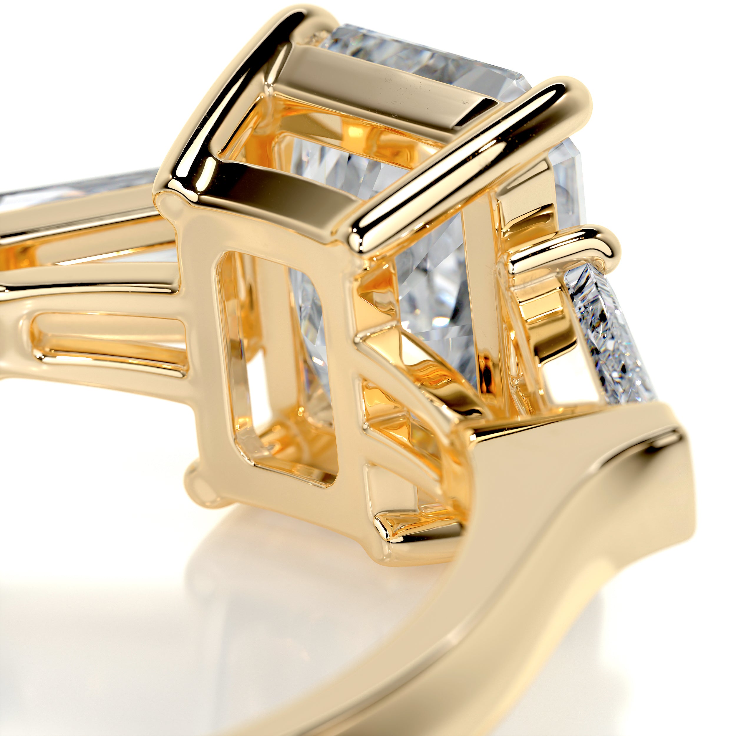 Skylar Diamond Engagement Ring   (1.8 Carat) -18K Yellow Gold