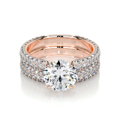 Charlotte Lab Grown Diamond Bridal Set -14K Rose Gold