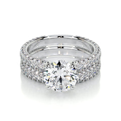 Charlotte Lab Grown Diamond Bridal Set -14K White Gold