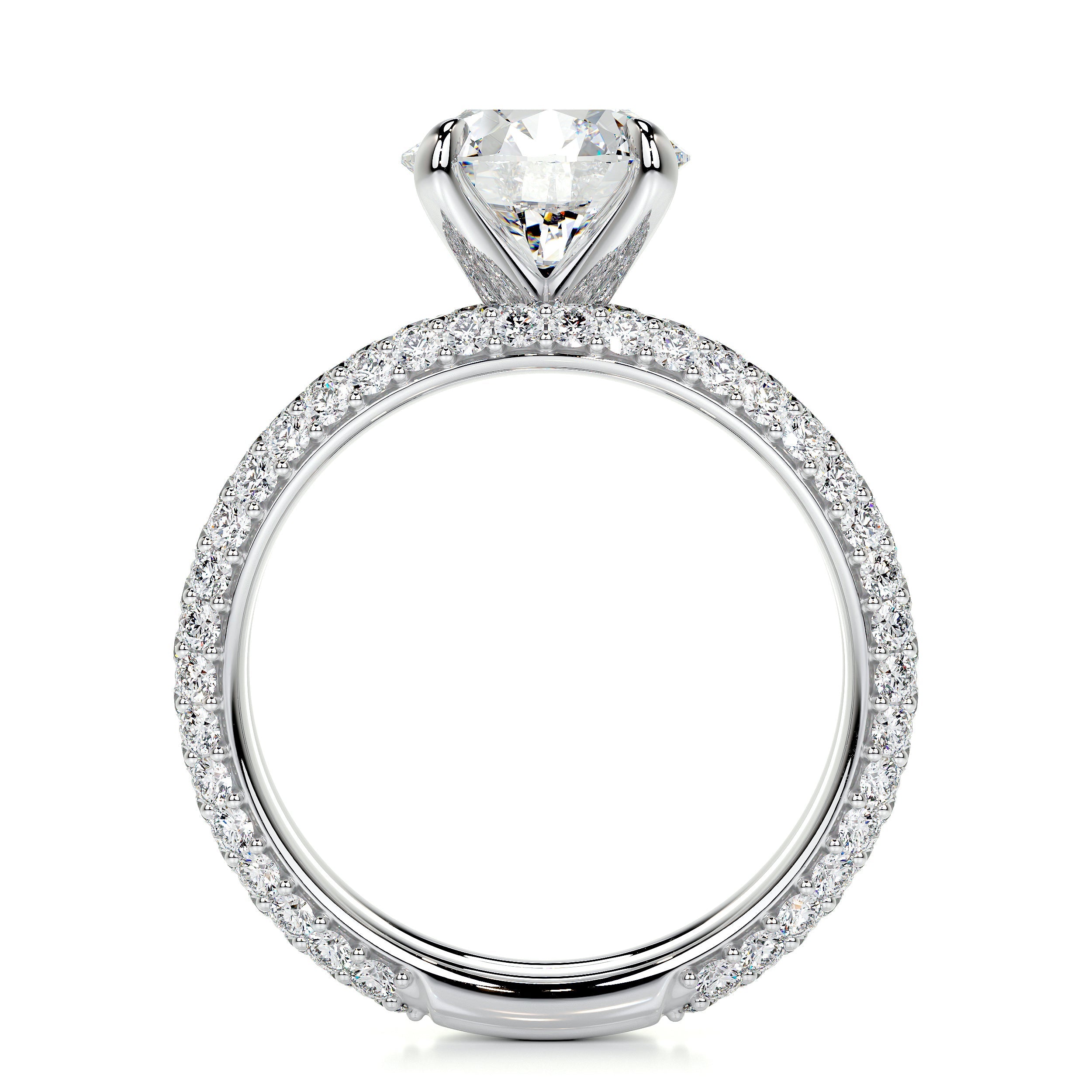 Charlotte Lab Grown Diamond Bridal Set   (4 Carat) -18K White Gold