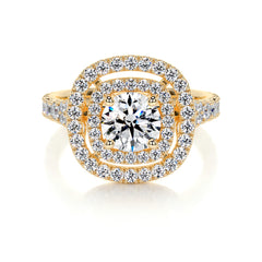 Natalie Lab Grown Diamond Ring -18K Yellow Gold