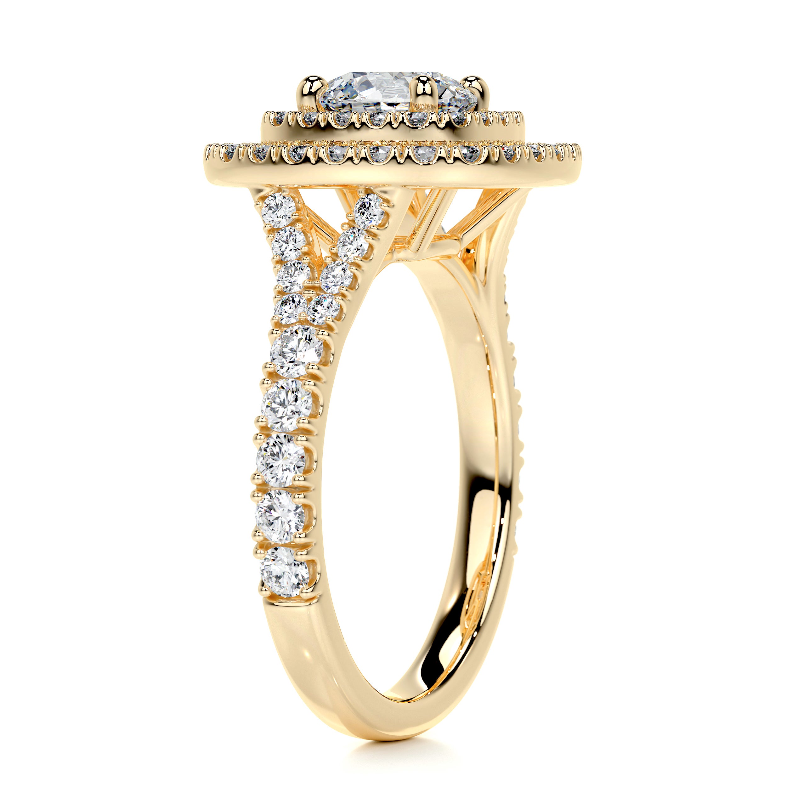 Natalie Diamond Engagement Ring -18K Yellow Gold