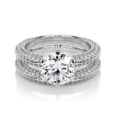 Haven Lab Grown Diamond Bridal Set -18K White Gold
