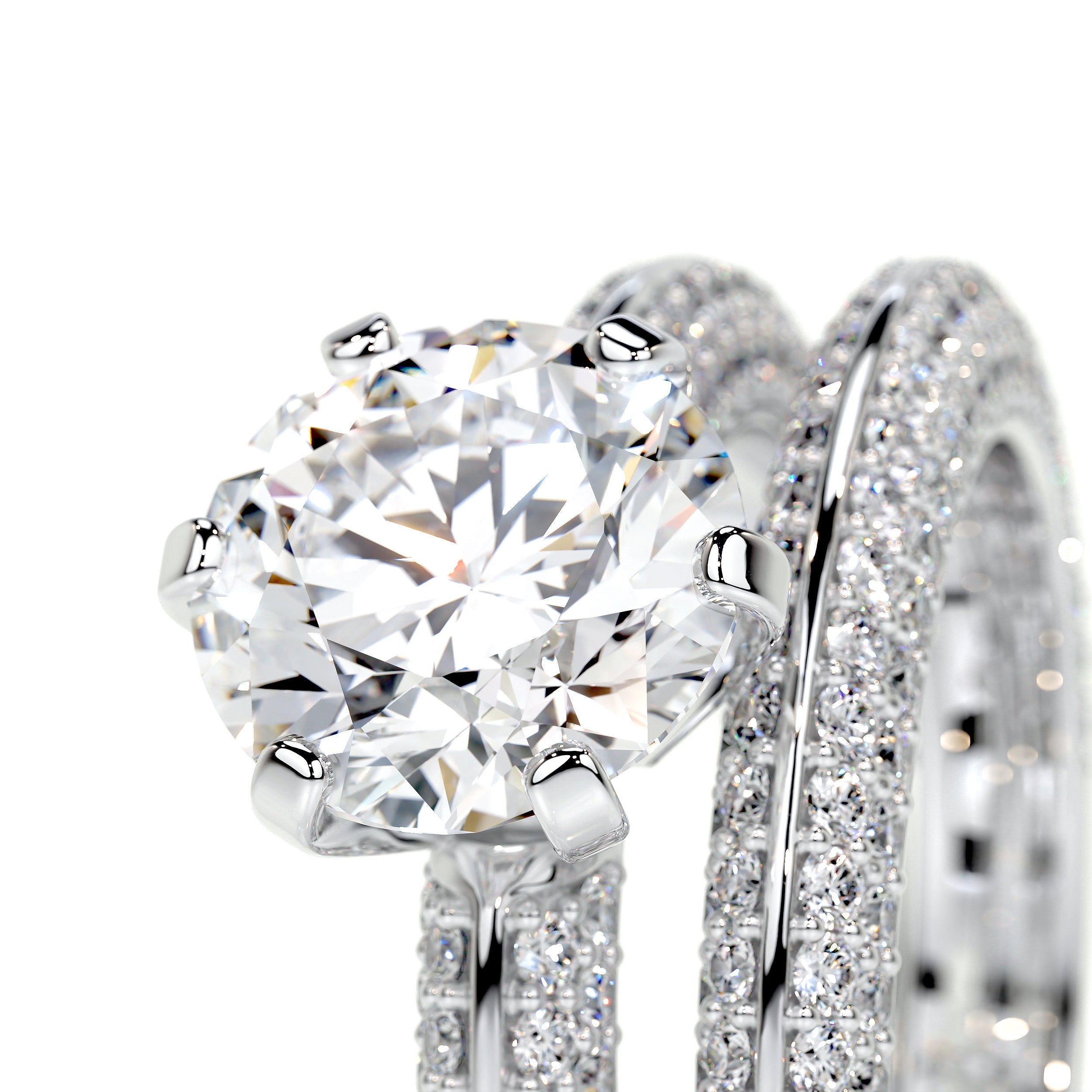 Haven Lab Grown Diamond Bridal Set   (3.5 Carat) -14K White Gold