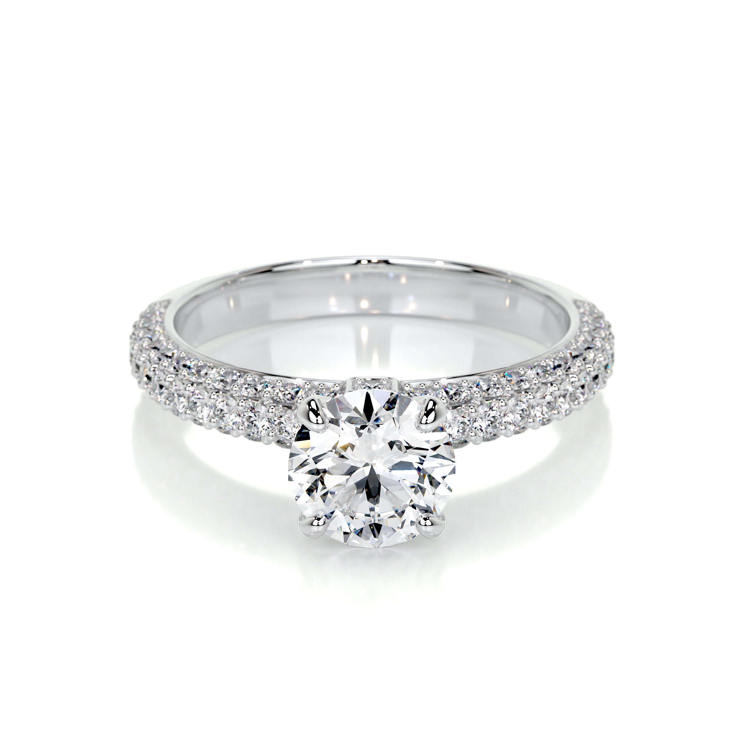Lillian Lab Grown Diamond Ring   (1.5 Carat) -18K White Gold
