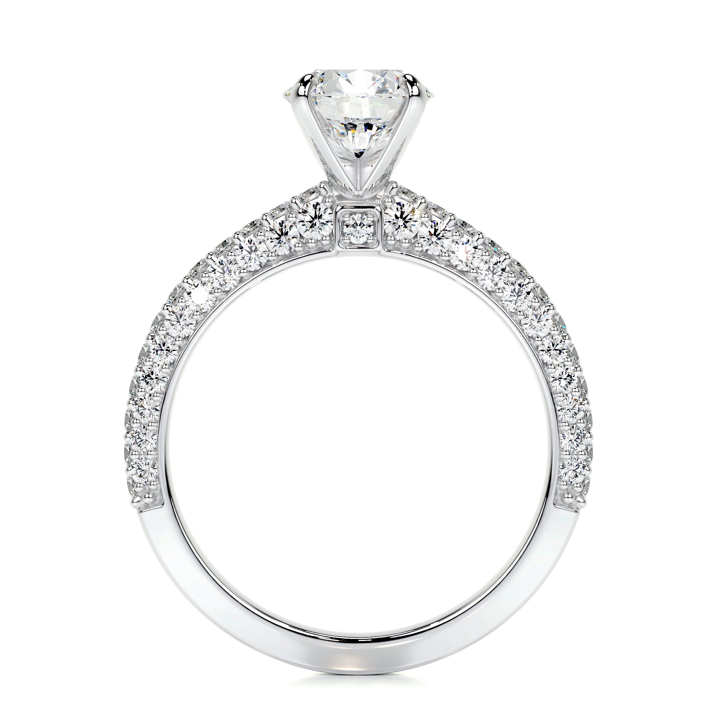 Lillian Lab Grown Diamond Ring   (1.5 Carat) -14K White Gold