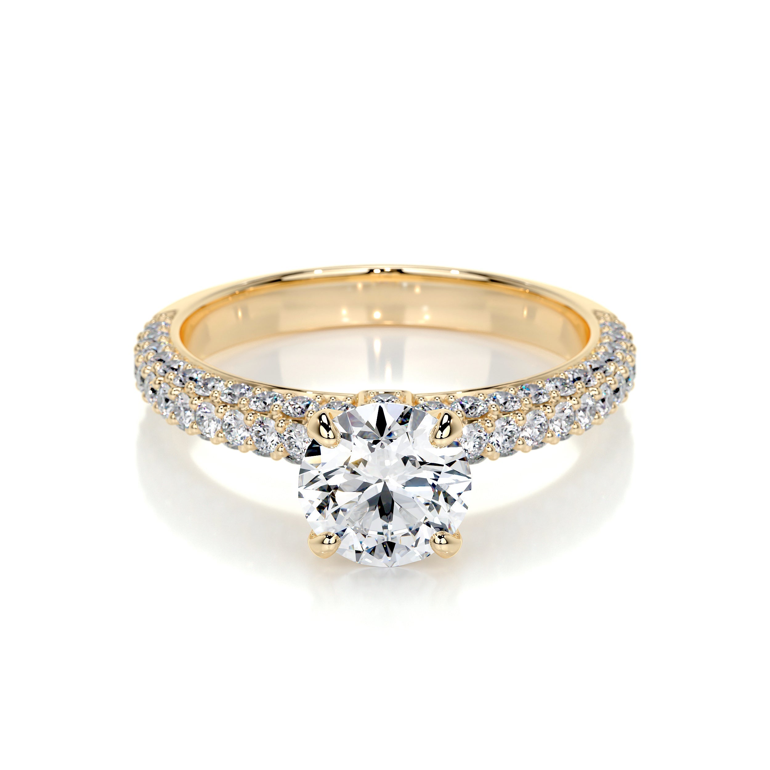 Lillian Lab Grown Diamond Ring   (1.5 Carat) -18K Yellow Gold