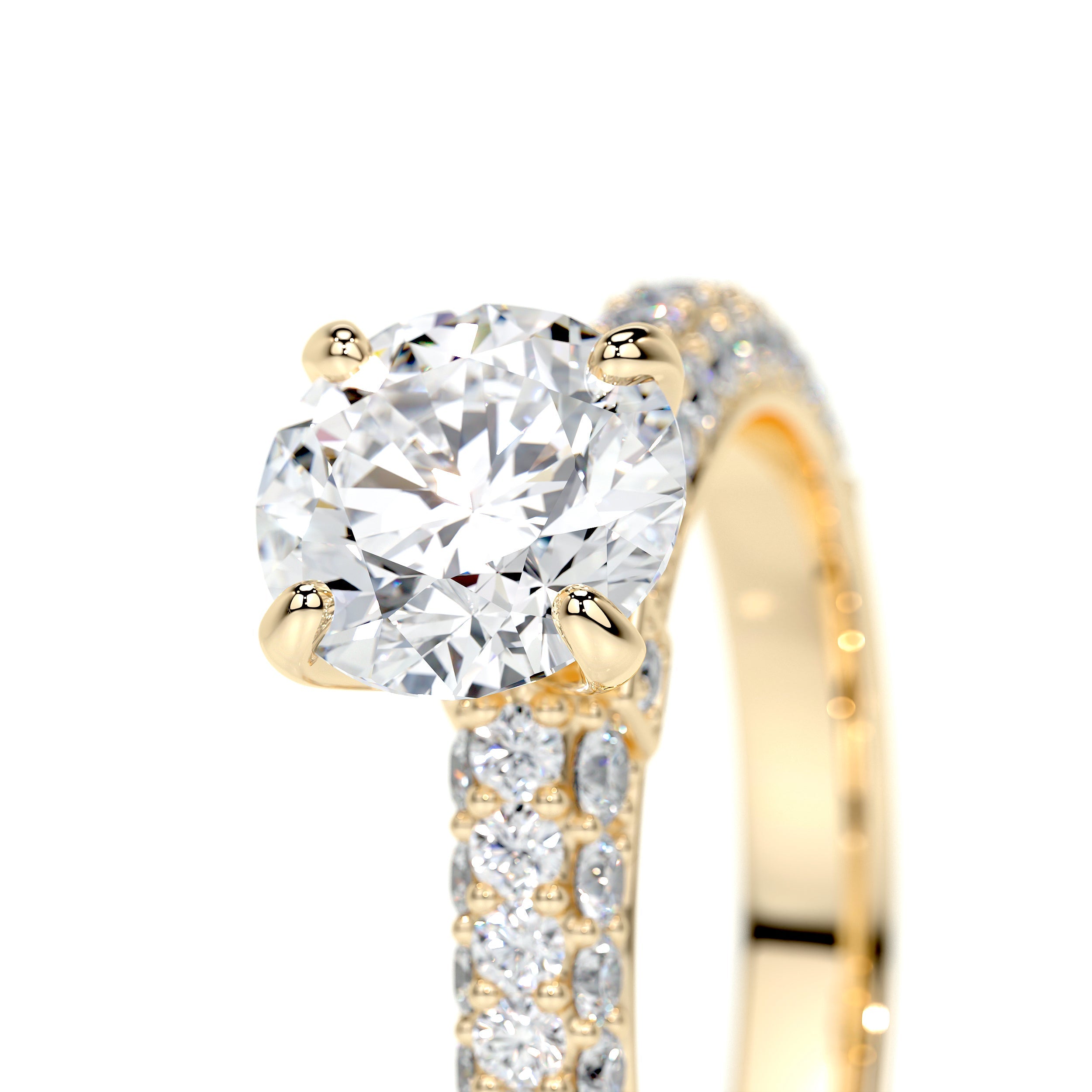 Lillian Lab Grown Diamond Ring   (1.5 Carat) -18K Yellow Gold