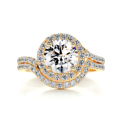 Stella Diamond Bridal Set -18K Yellow Gold