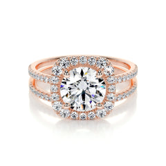 Catalina Lab Grown Diamond Bridal Set -14K Rose Gold