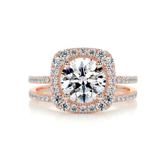Catalina Diamond Bridal Set -14K Rose Gold