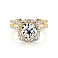 Catalina Lab Grown Diamond Bridal Set -18K Yellow Gold