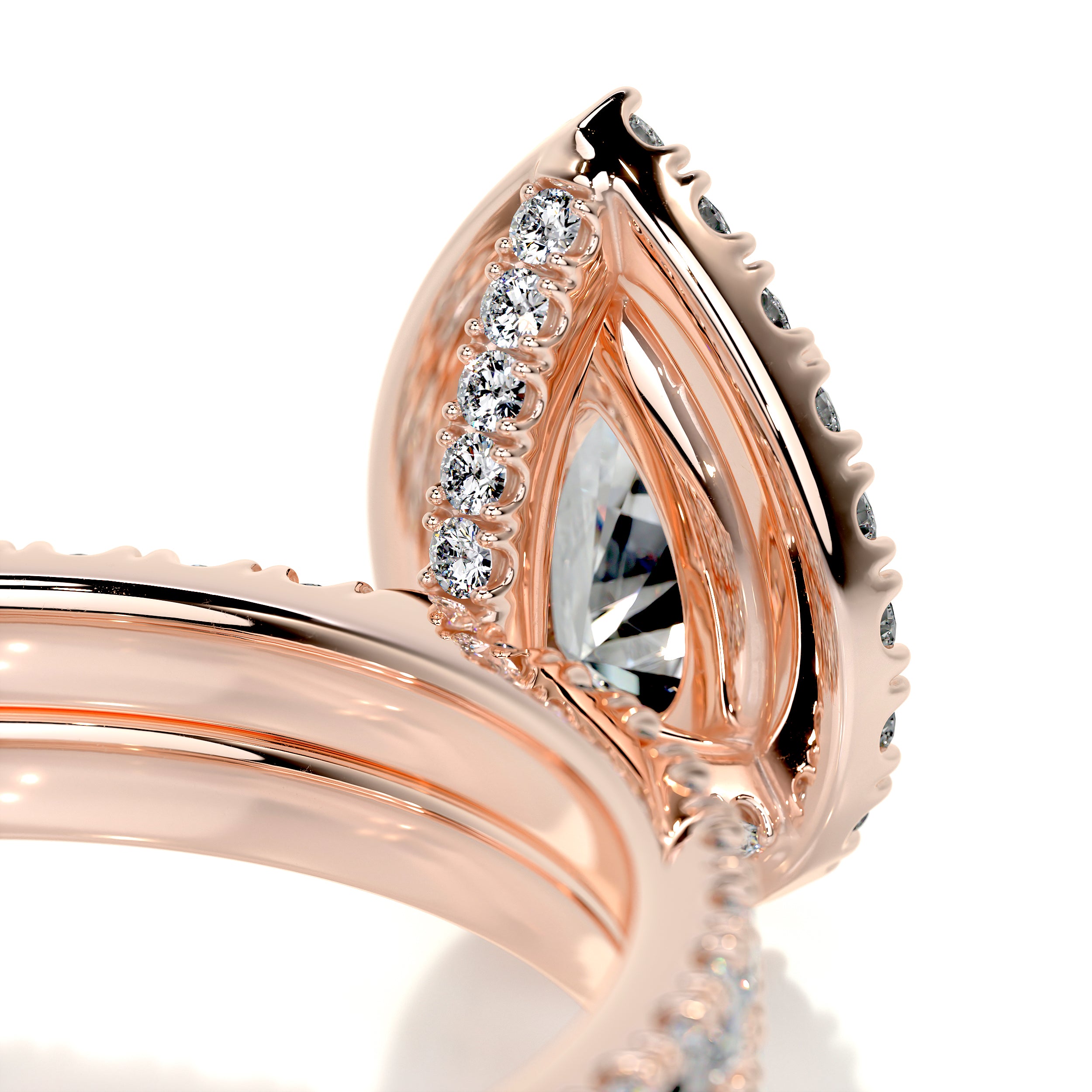Juniper Diamond Bridal Set   (1.65 Carat) -14K Rose Gold