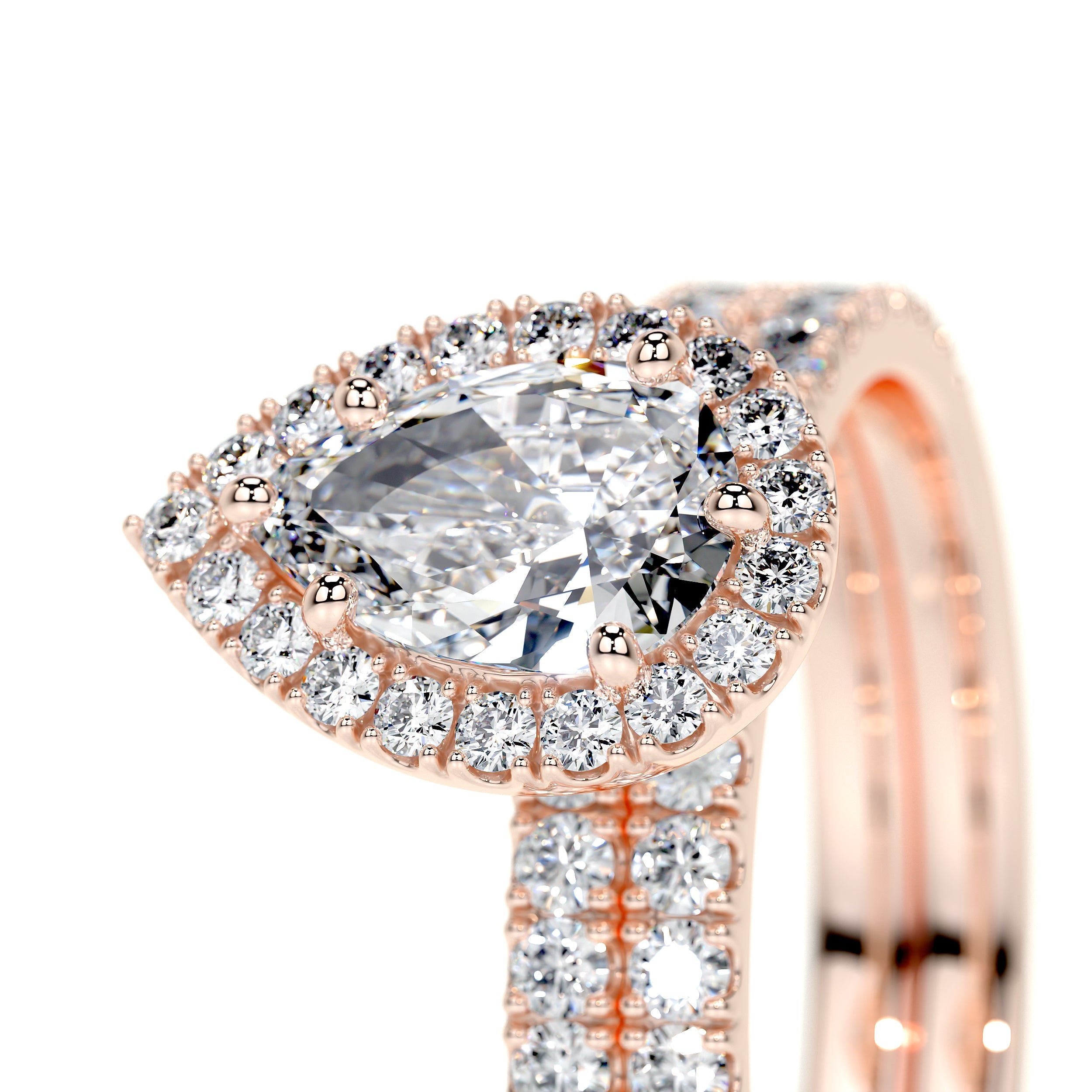 Juniper Lab Grown Diamond Bridal Set   (1.65 Carat) -14K Rose Gold