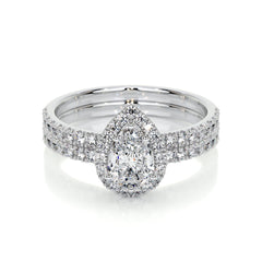 Juniper Lab Grown Diamond Bridal Set -18K White Gold