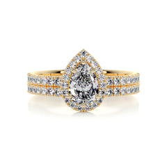 Juniper Diamond Bridal Set -18K Yellow Gold