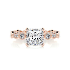 Amelia Diamond Engagement Ring -14K Rose Gold