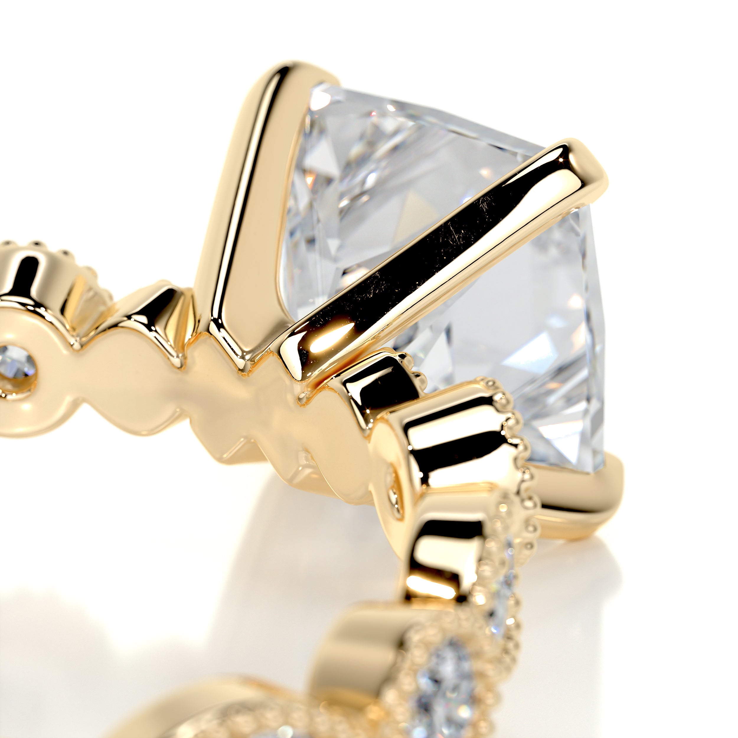 Amelia Diamond Engagement Ring   (2.5 Carat) -18K Yellow Gold
