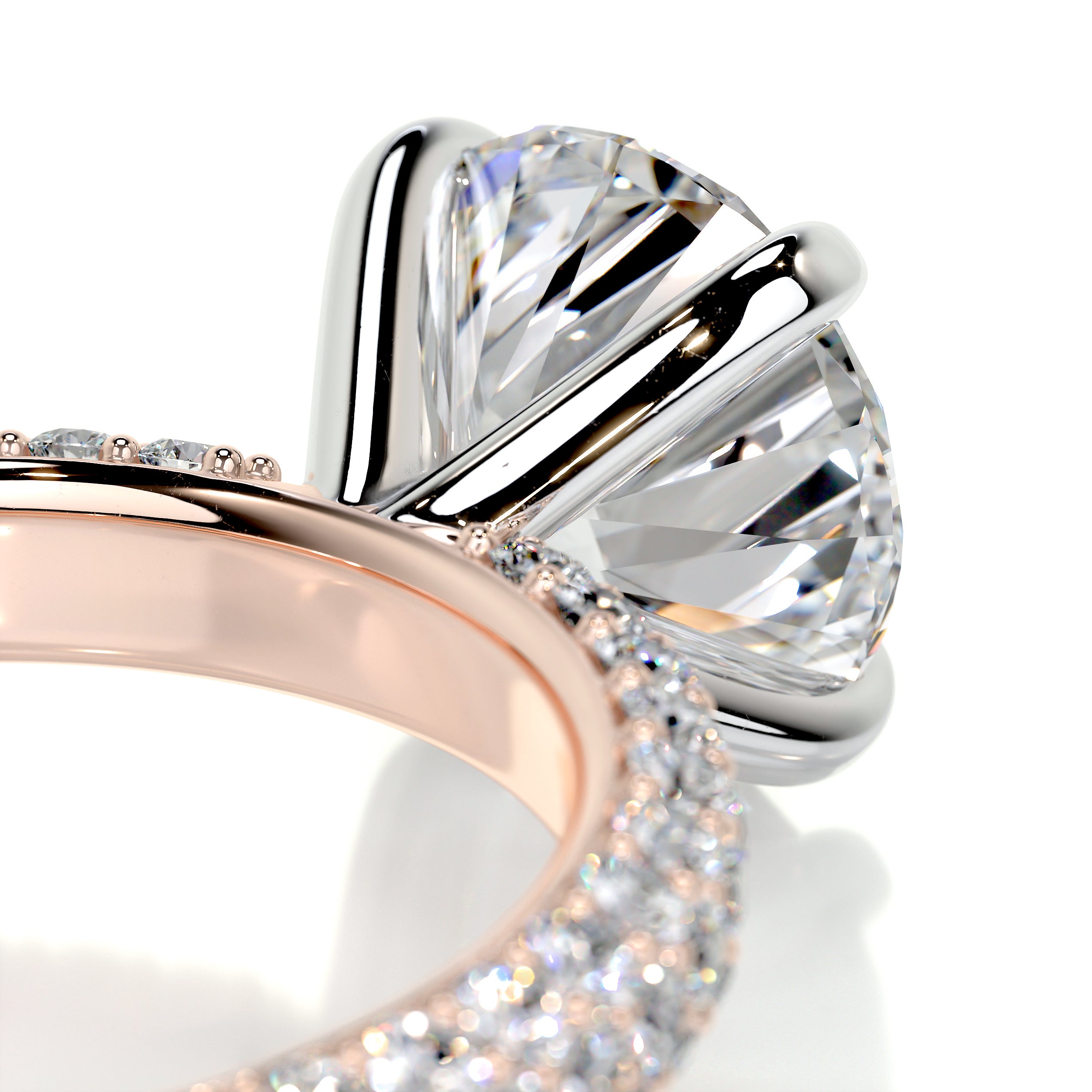 Charlotte Diamond Engagement Ring -14K Rose Gold