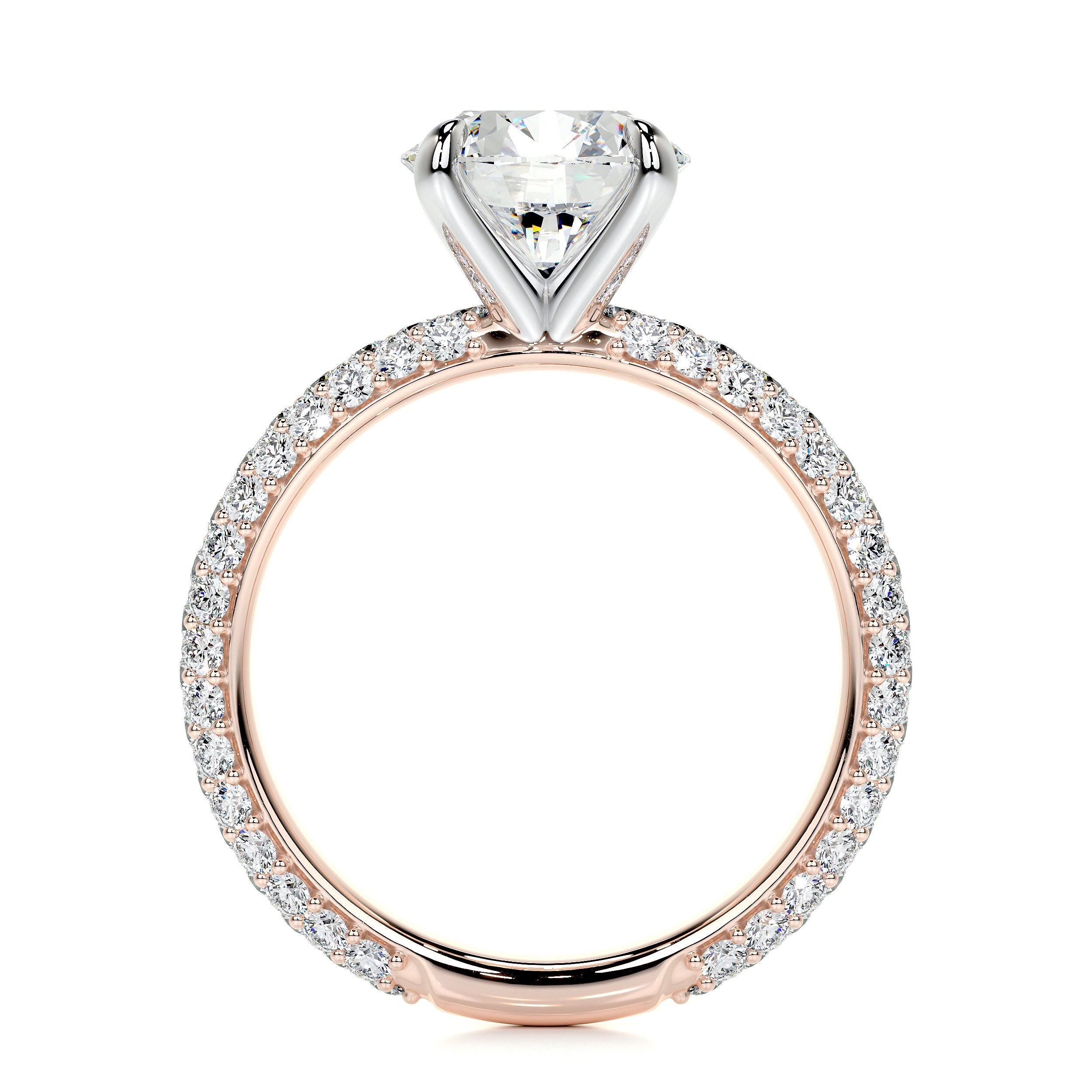 Charlotte Lab Grown Diamond Ring   (2.5 Carat) -14K Rose Gold
