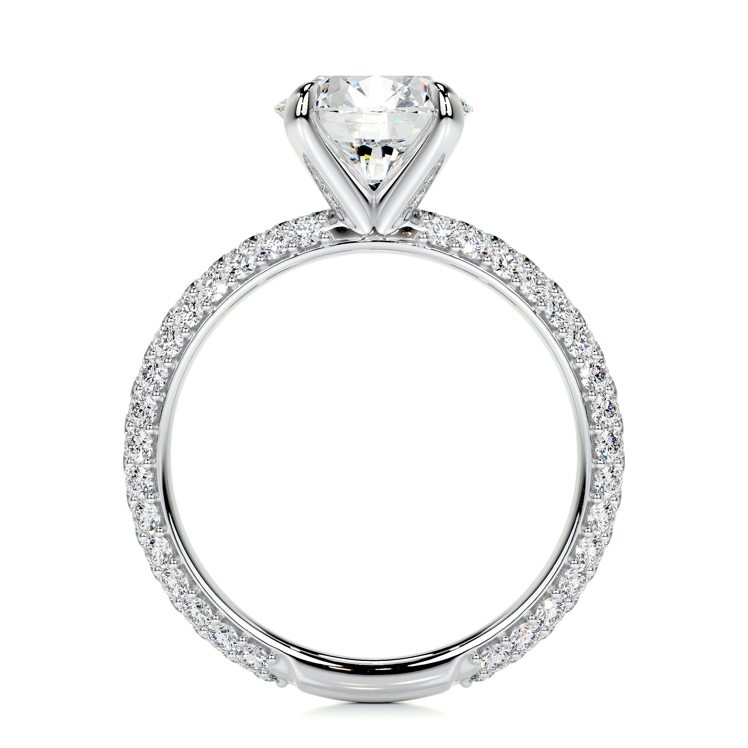 Charlotte Lab Grown Diamond Ring   (2.5 Carat) -14K White Gold