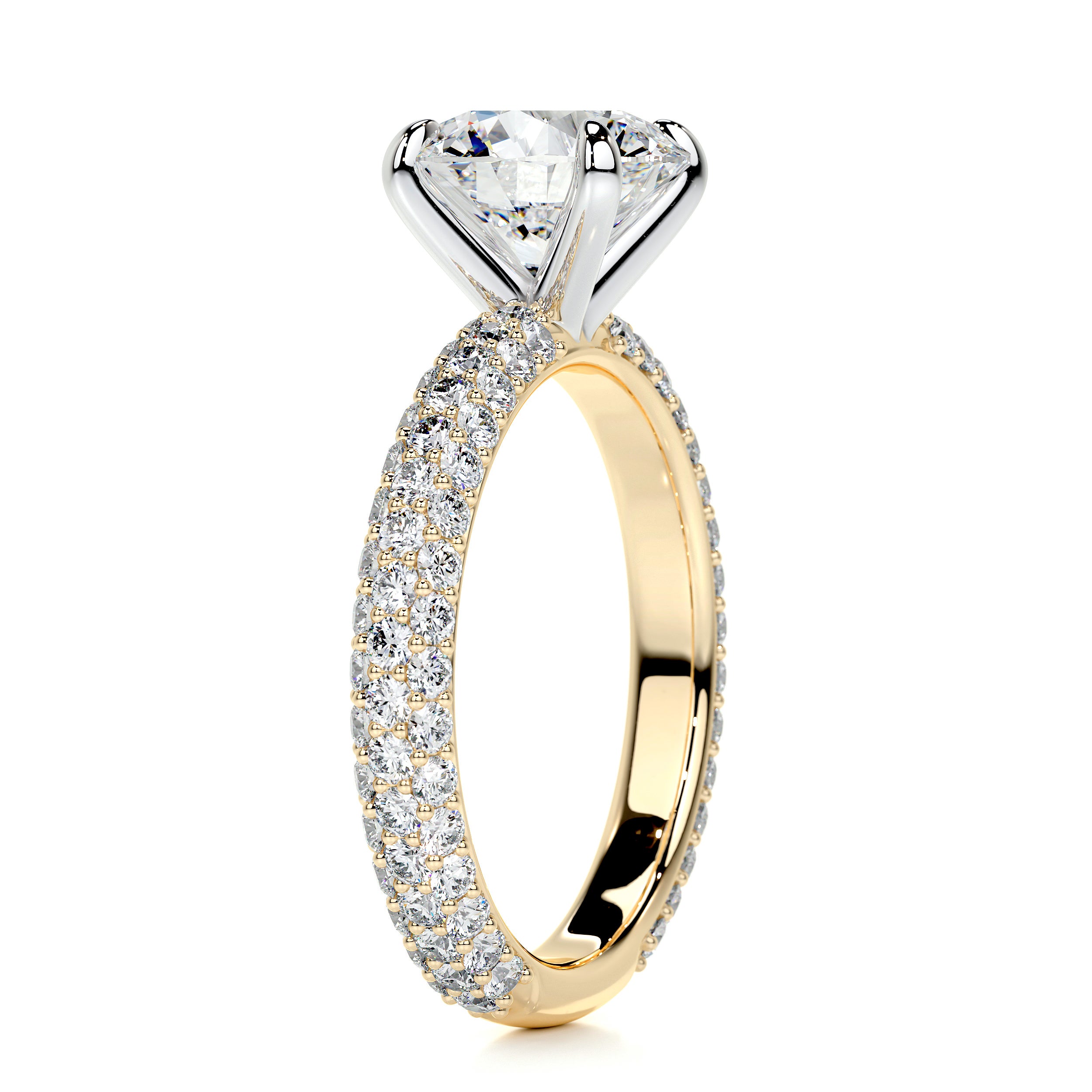 Charlotte Diamond Engagement Ring -18K Yellow Gold
