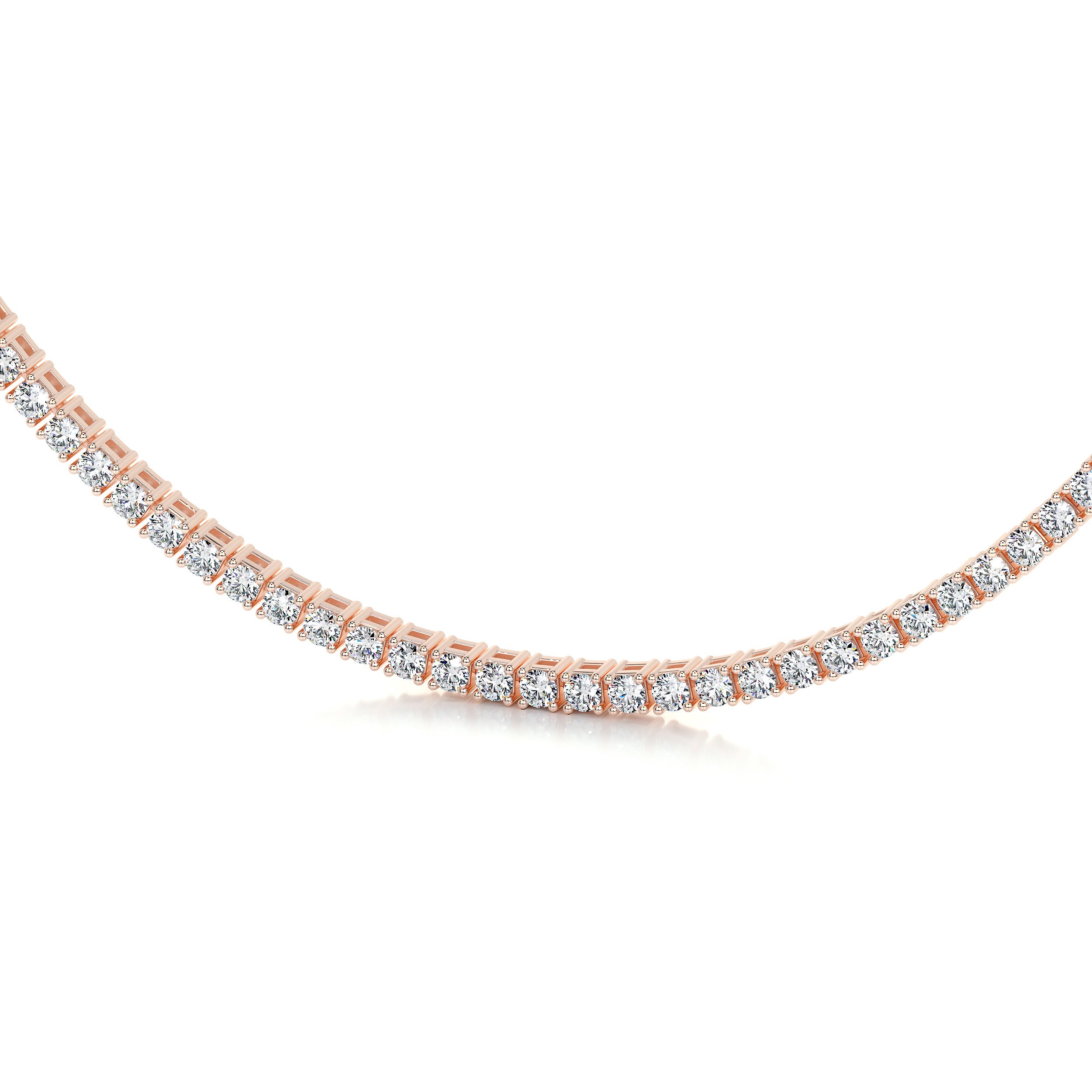 Callie Lab Grown Diamond Tennis Collier   (6.00 Carat) -14K Rose Gold